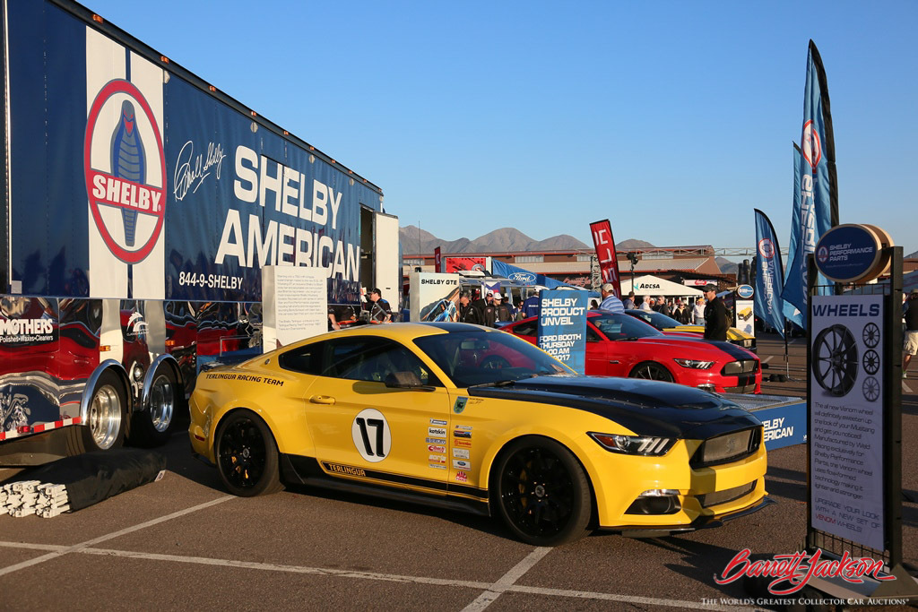 Shelby American's display at the 2017 Scottsdale Auction.