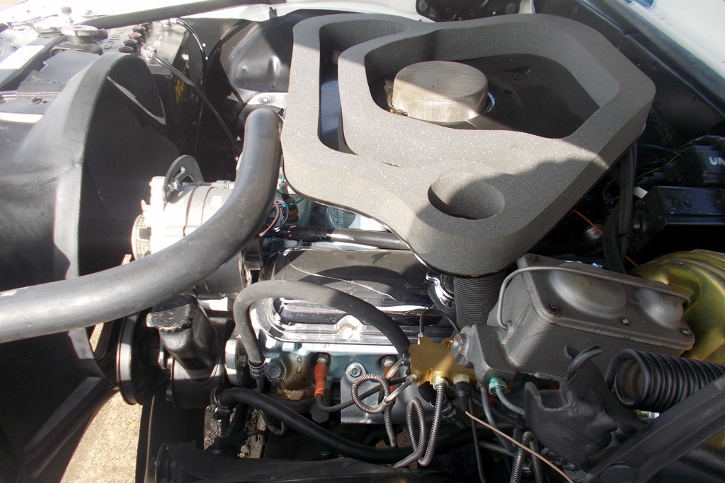 Engine on the 1969 Trans Am (Lot #449).