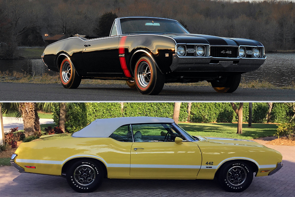 1968 And 1970 Oldsmobile 442 Convertibles For Sale Palm Beach Florida Auction