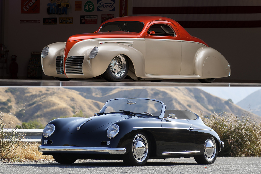 1938 Lincoln Zephyr, Porsche 356