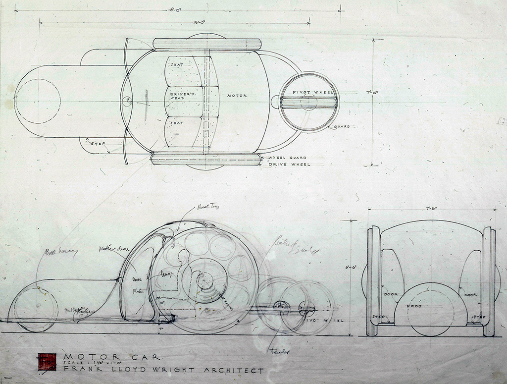 Wright's design for the "Road Machine."