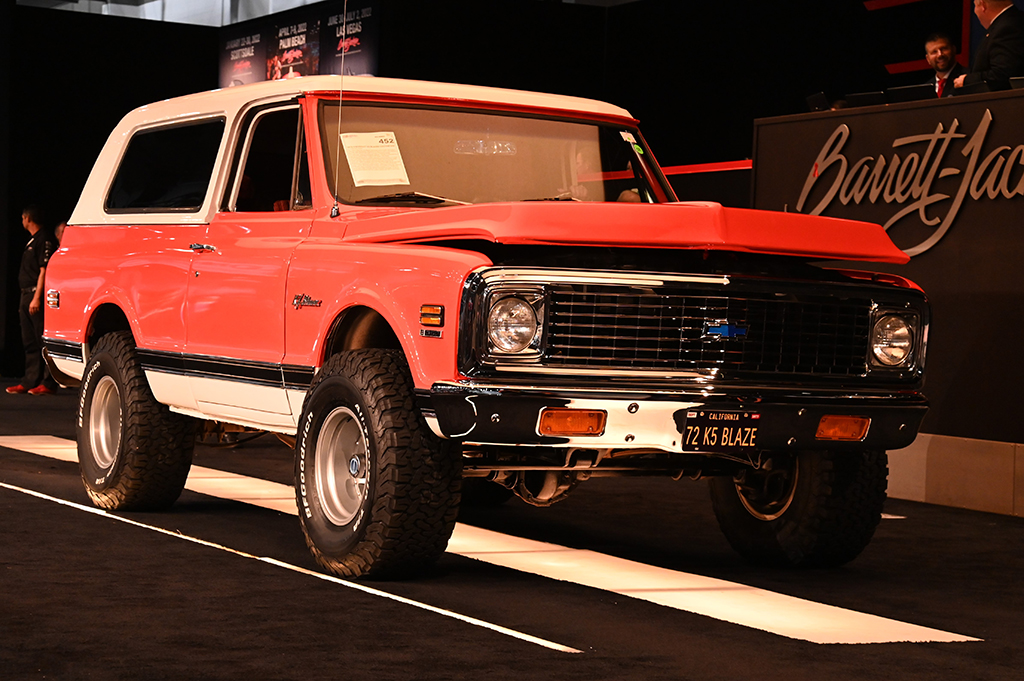 #8 - LOT #452 - 1972 CHEVROLET K5 BLAZER CUSTOM SUV - $71,500