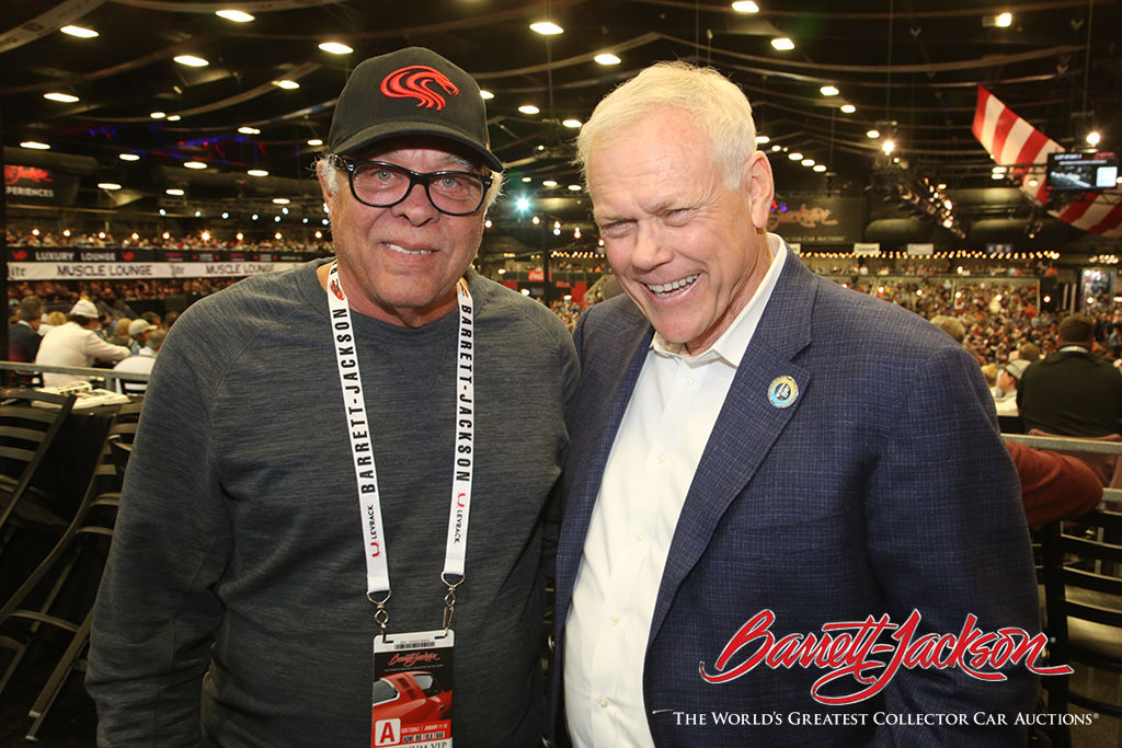 RACING LEGEND DON "THE SNAKE" PRUDOMME WITH BARRETT-JACKSON CEO CRAIG JACKSON.