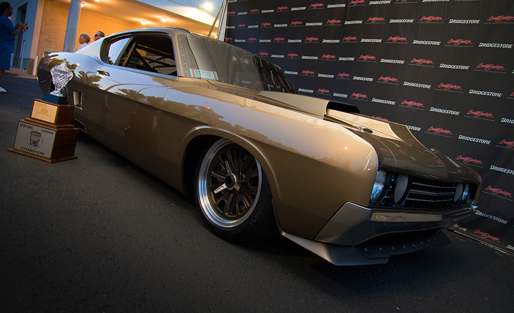Winner of the very first Barrett-Jackson Cup in 2013 was a stunning 1969 Ford Torino.