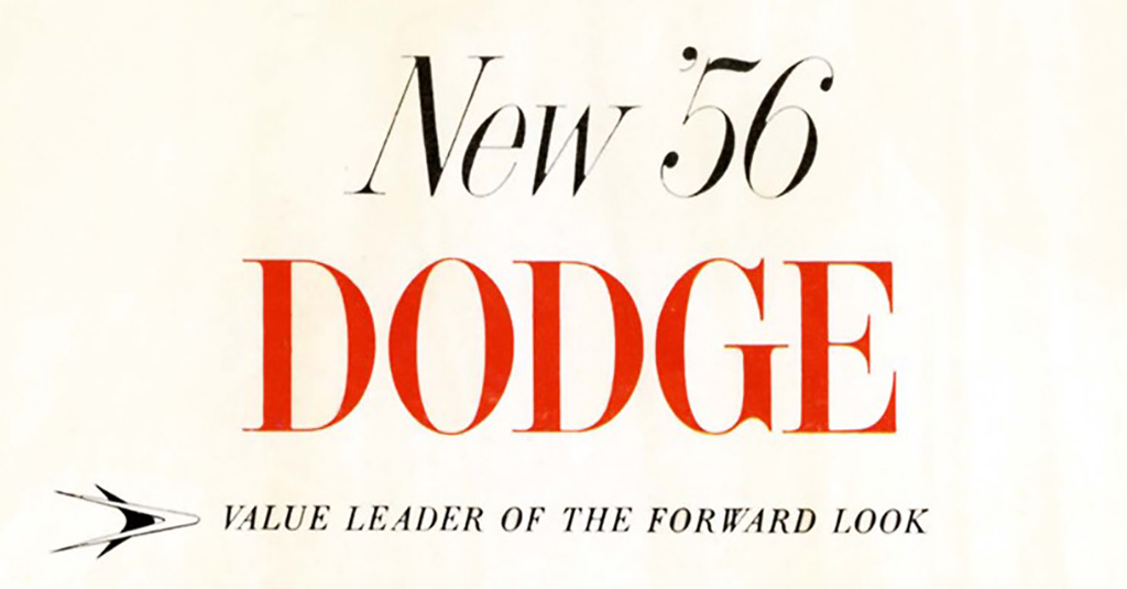 The "flookerang" in a 1956 Dodge ad.