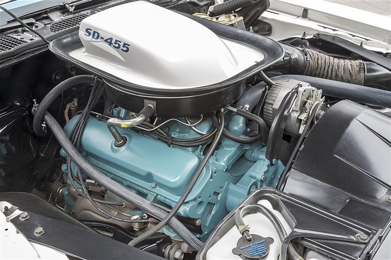 The hand-assembled Super Duty 455 engine was originally destined for GTOs and Firebirds. This example is from Lot #1060, a 1974 Trans Am Super Duty on the Scottsdale docket.