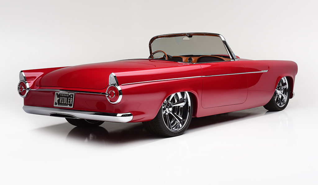 This award-winning classic-turned-futuristic 1955 Ford Thunderbird Custom Convertible (Lot #1417) is ready to roll across the block at the 2018 Scottsdale Auction with No Reserve.