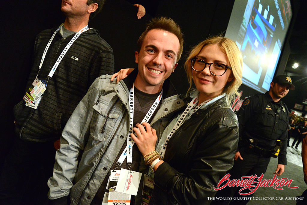 Actor Frankie Muniz is a regular fixture at a Barrett-Jackson Scottsdale Auction.