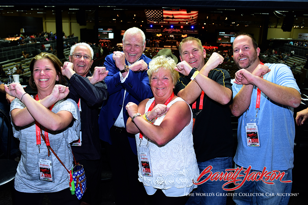 Craig Jackson with some happy customers in the VIP "X"-perience skybox.