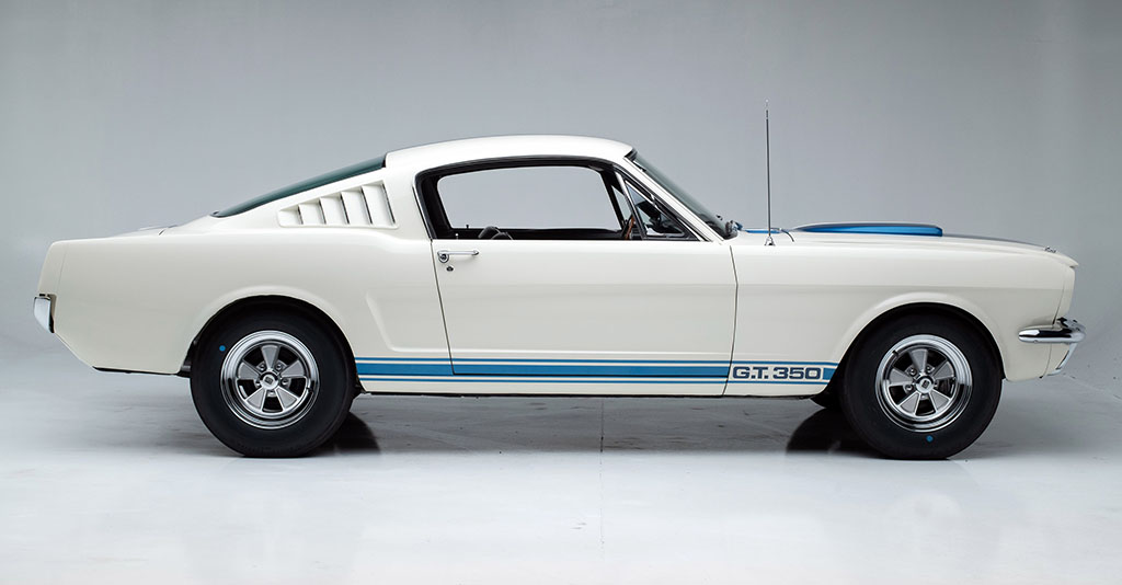 The triple-crown-winning 1965 Shelby GT350.