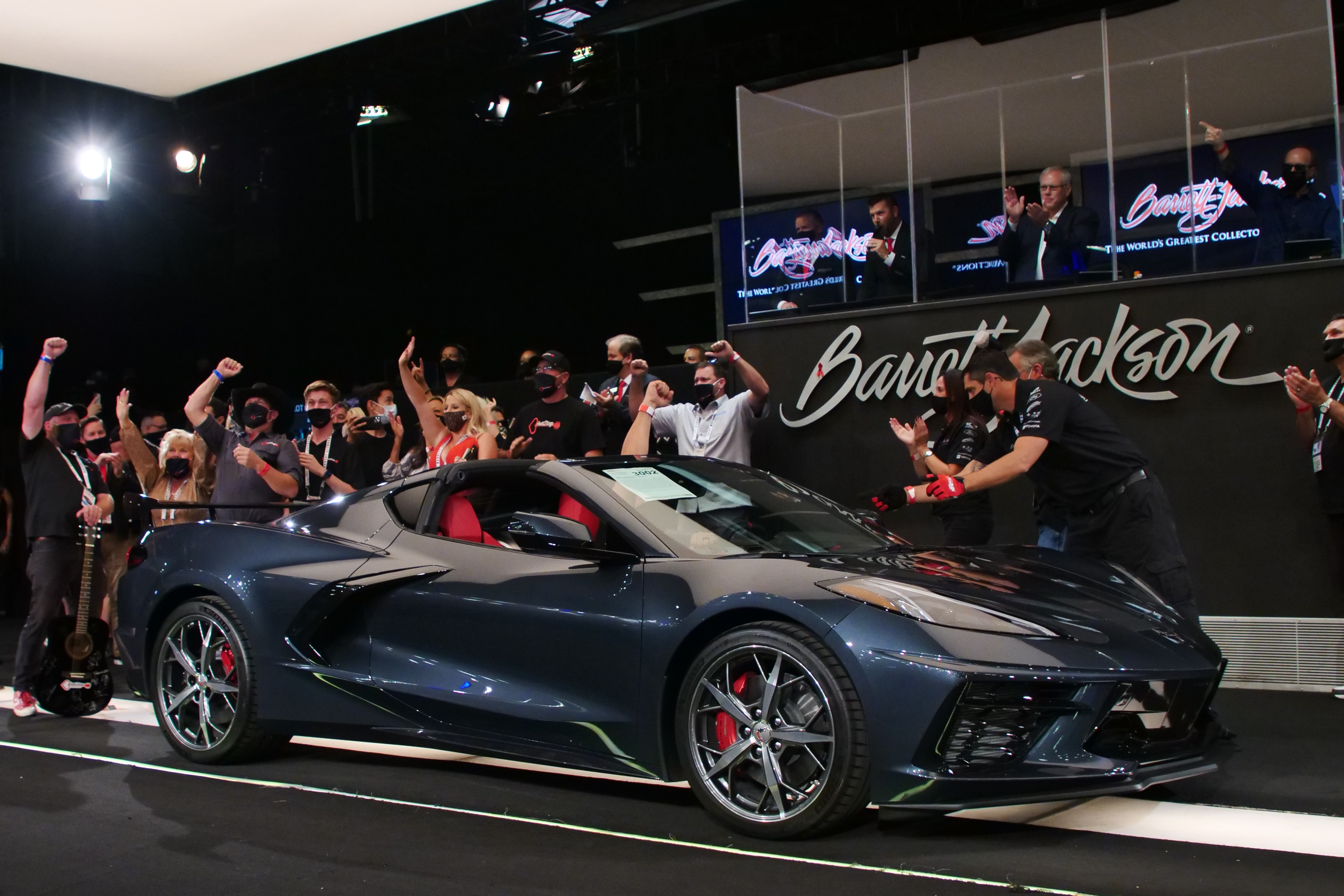The top-selling Chevrolet of the 2020 Fall Auction was this 2020 Corvette, which sold for $370,000 to benefit the HeartStrings Foundation.