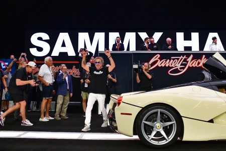 Sammy Hagar at the 2024 Scottsdale Fall Auction for the sale of his 2015 Ferrari LaFerrari.