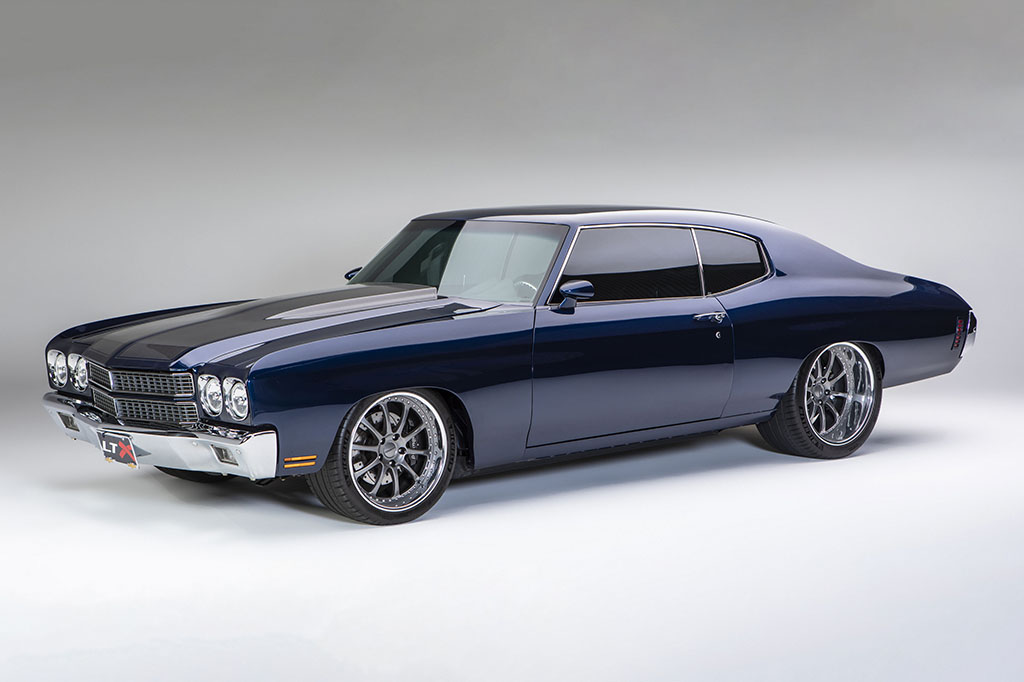 Selling with No Reserve at Barrett-Jackson's Inaugural Houston Auction, September 16-18, 2021, is this 1970 Chevrolet Chevelle Malibu Resto-Mod.