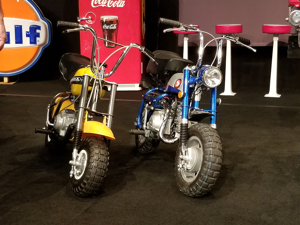 These two Honda minibikes sold for $11,500 each at the 2019 Northeast Auction.