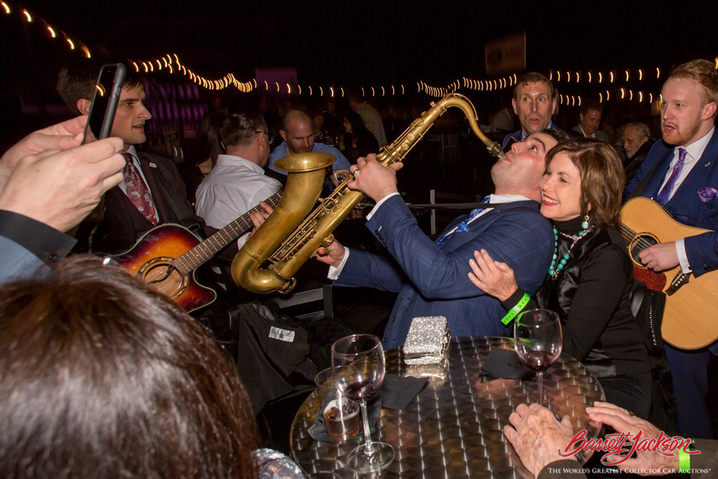 Members of The London Essentials, a five-piece acoustic band, uniquely integrated themselves throughout the guests as they performed during the Opening Night Gala.