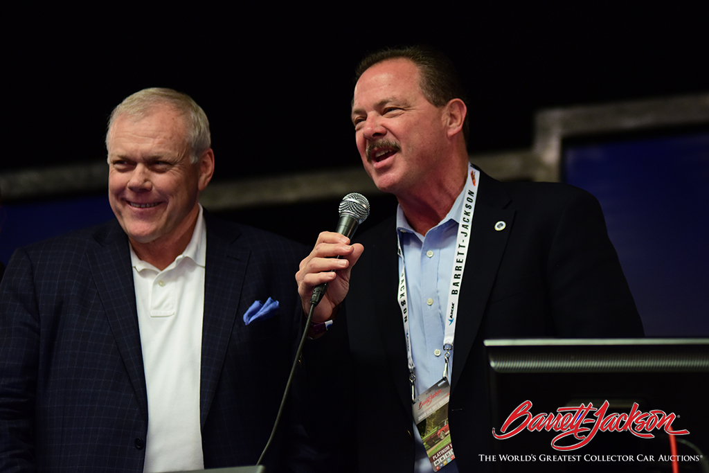 Scottsdale Mayor Jim Lane with Craig Jackson on the block.