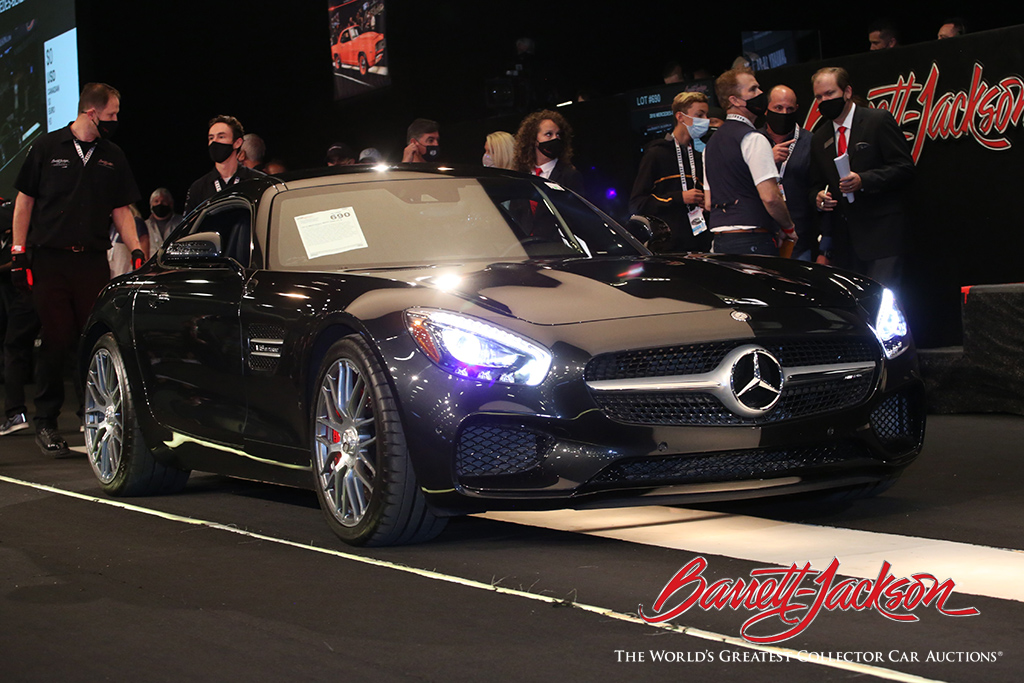 This 2016 Mercedes-Benz AMG GT S set a new auction record when it sold for $123,200.