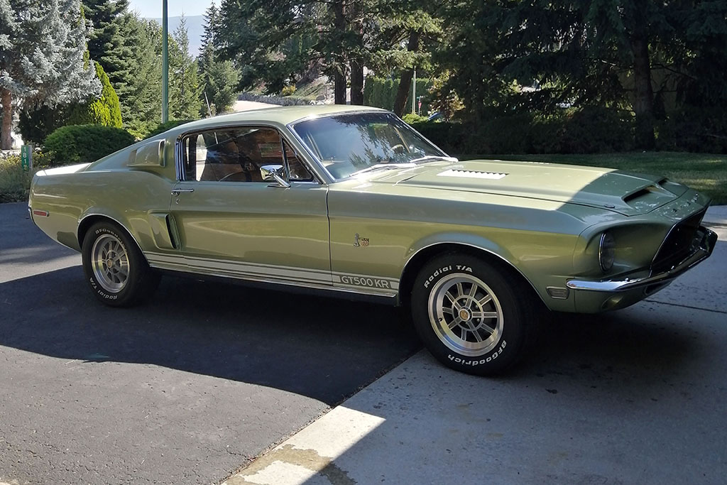 This 1968 Shelby GT500KR has had the same owner since 1979 and is in the Shelby Registry.