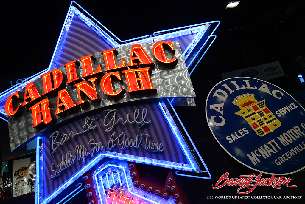 Brilliantly colored neon signs are always among the top sellers at Barrett-Jackson's Automobilia Auctions.