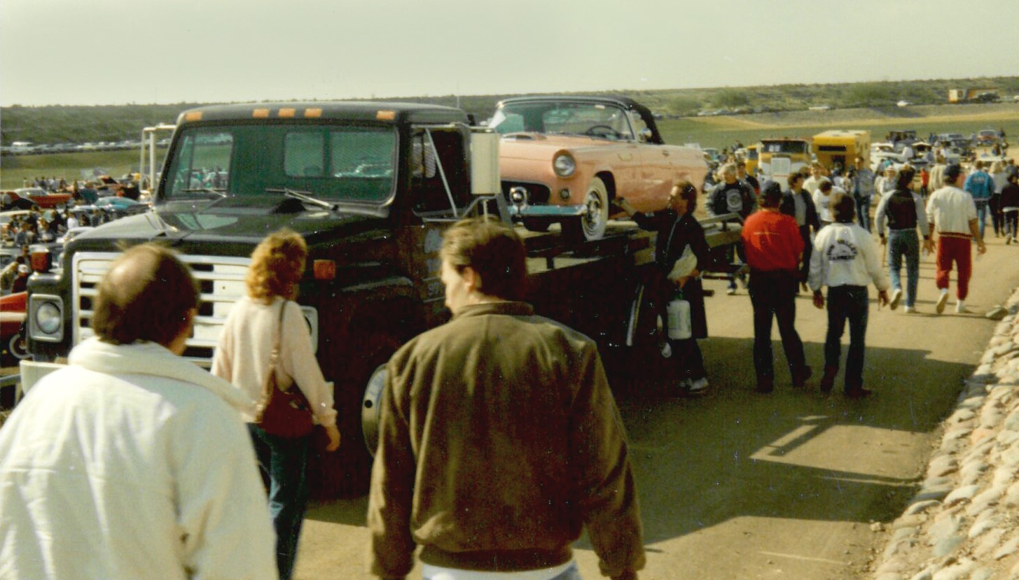 The infamous tow truck at the 1989 Scottsdale Auction.