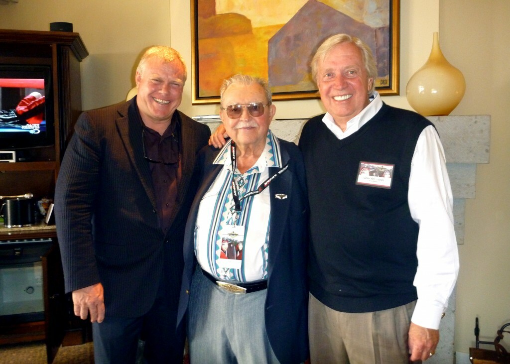 From left: Barrett-Jackson Chairman and CEO Craig Jackson with Leo Gephart and Don Williams in August 2010 at the Pebble Beach Concours d'Elegance.