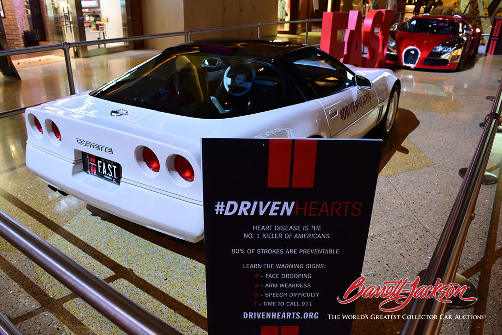 Barrett-Jackson's Driven Hearts charitable initiative for the American Heart Association is evident throughout the auction site.