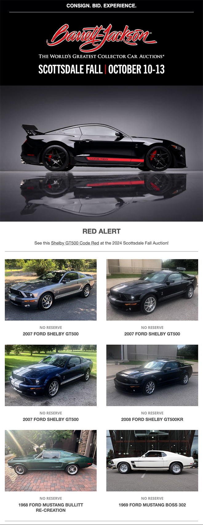 Barrett Jackson E-Blast Sample