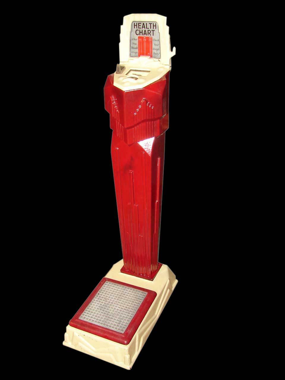 Stunning 1930s Mills Novelty Company coinoperated penny scal