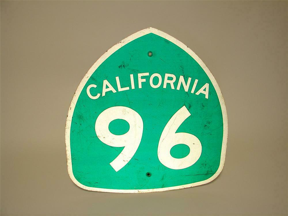 Vintage California Highway 96 metal road sign. - Front 3/4 - 113282