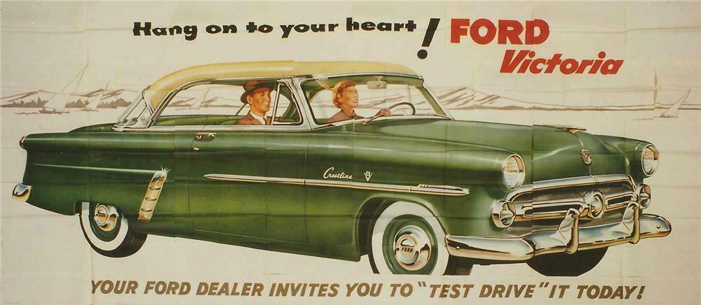 Billboard Plasticville Holder Ford 1951 Victoria It's the Belle of the Boulevard
