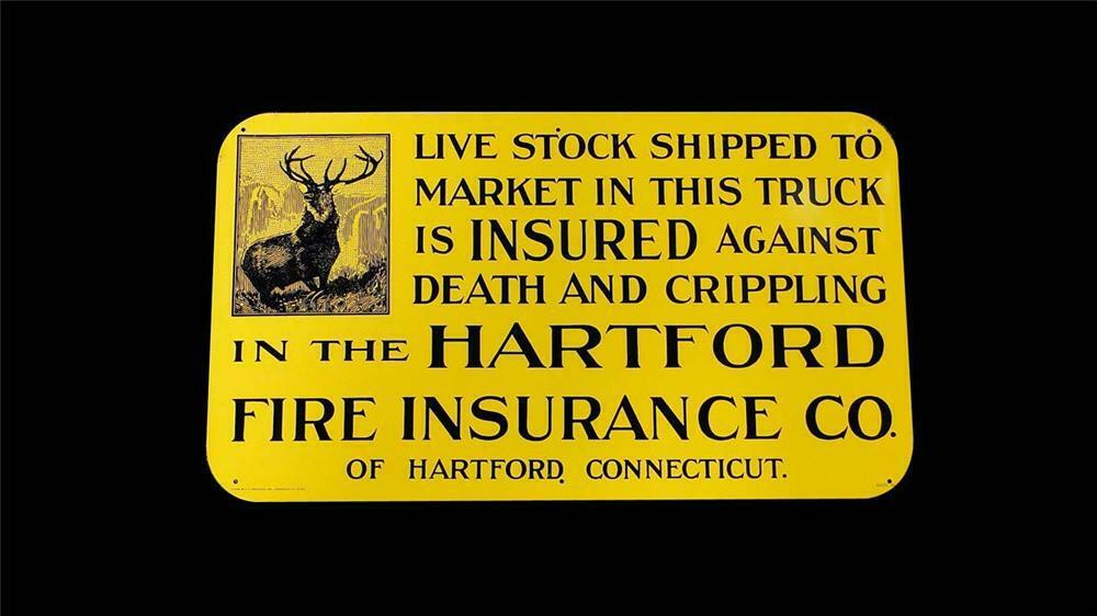 N.O.S. 1930s Hartford Insurance "Live Stock Insured in transit" single