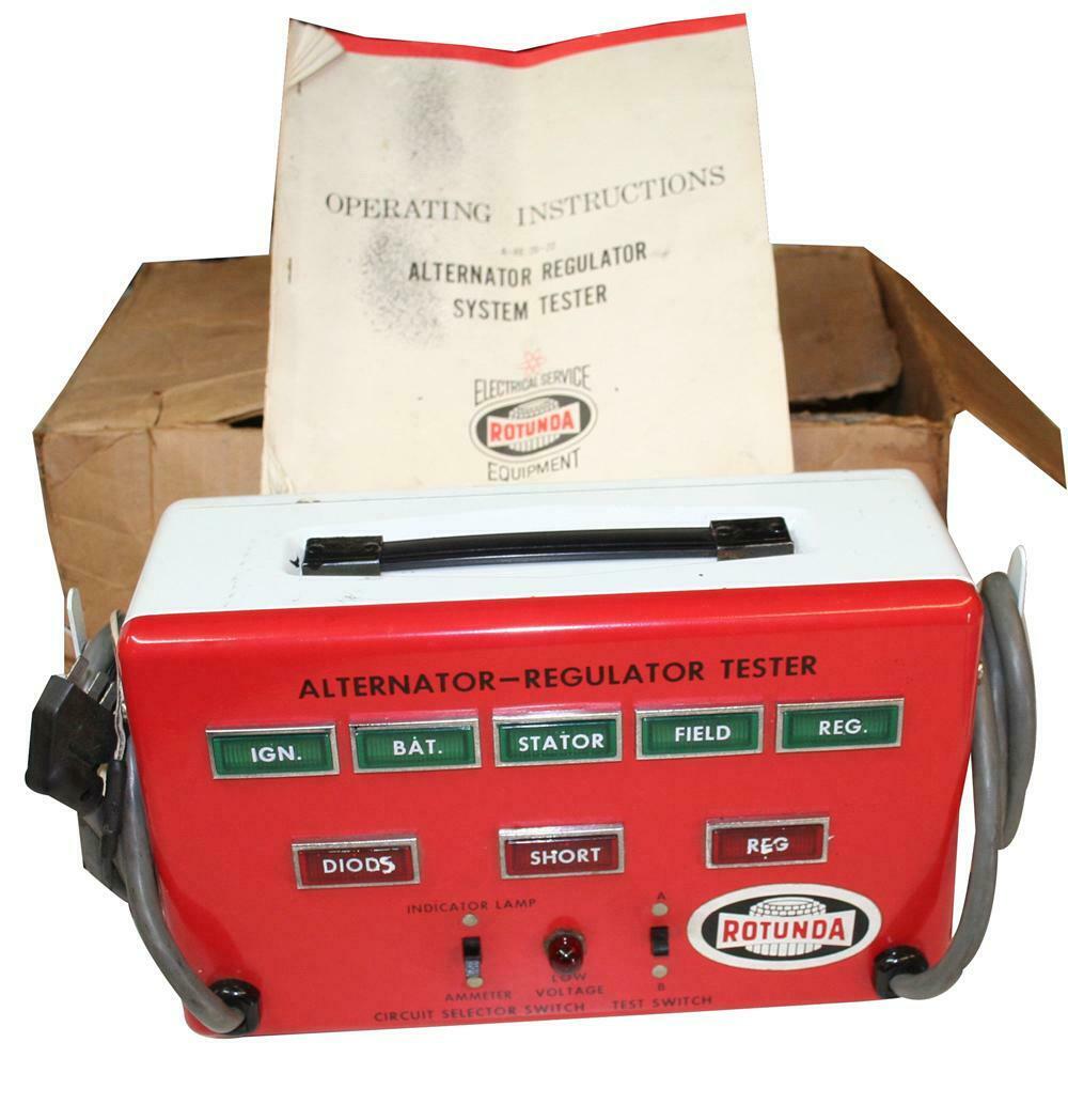 Very neat N.O.S. 1960s Ford Rotunda AlternatorRegulator Tester still