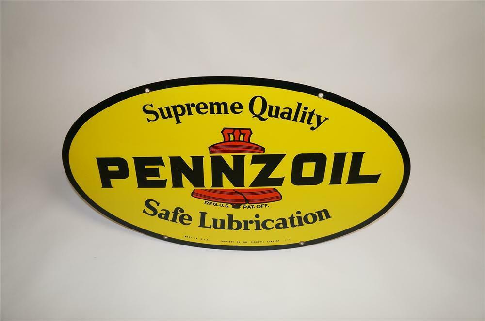 Details about  / Pennzoil Safe Lubrication 19/" Yellow Neon Clock Man Cave Bar Garage