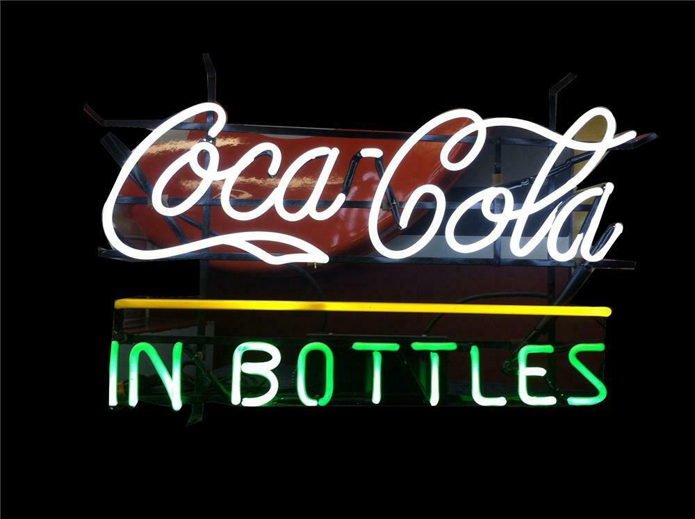 Terrific Coca-Cola in Bottles diner neon sign.