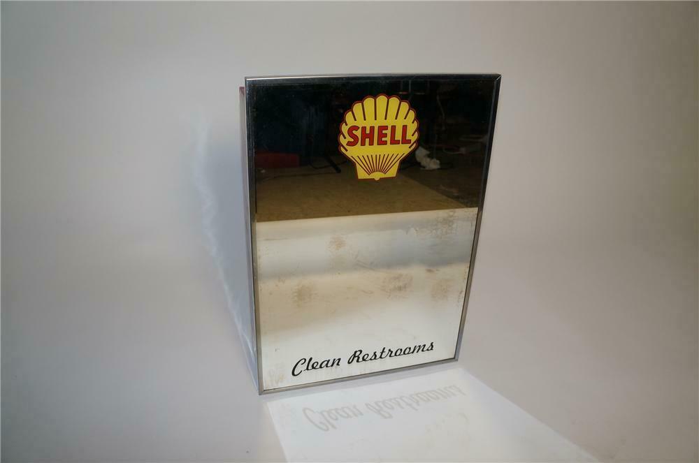 Seldom seen 1950s Shell Oil Clean Restrooms vintage service s