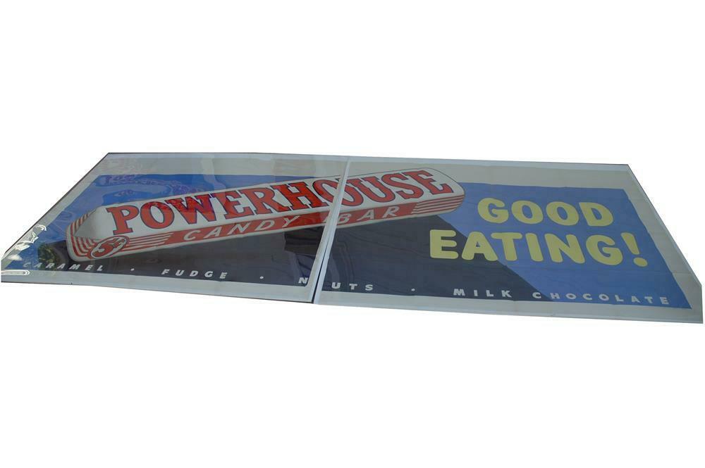 Large 1930s Powerhouse Candy Bars 'Good Eating' two piece lit
