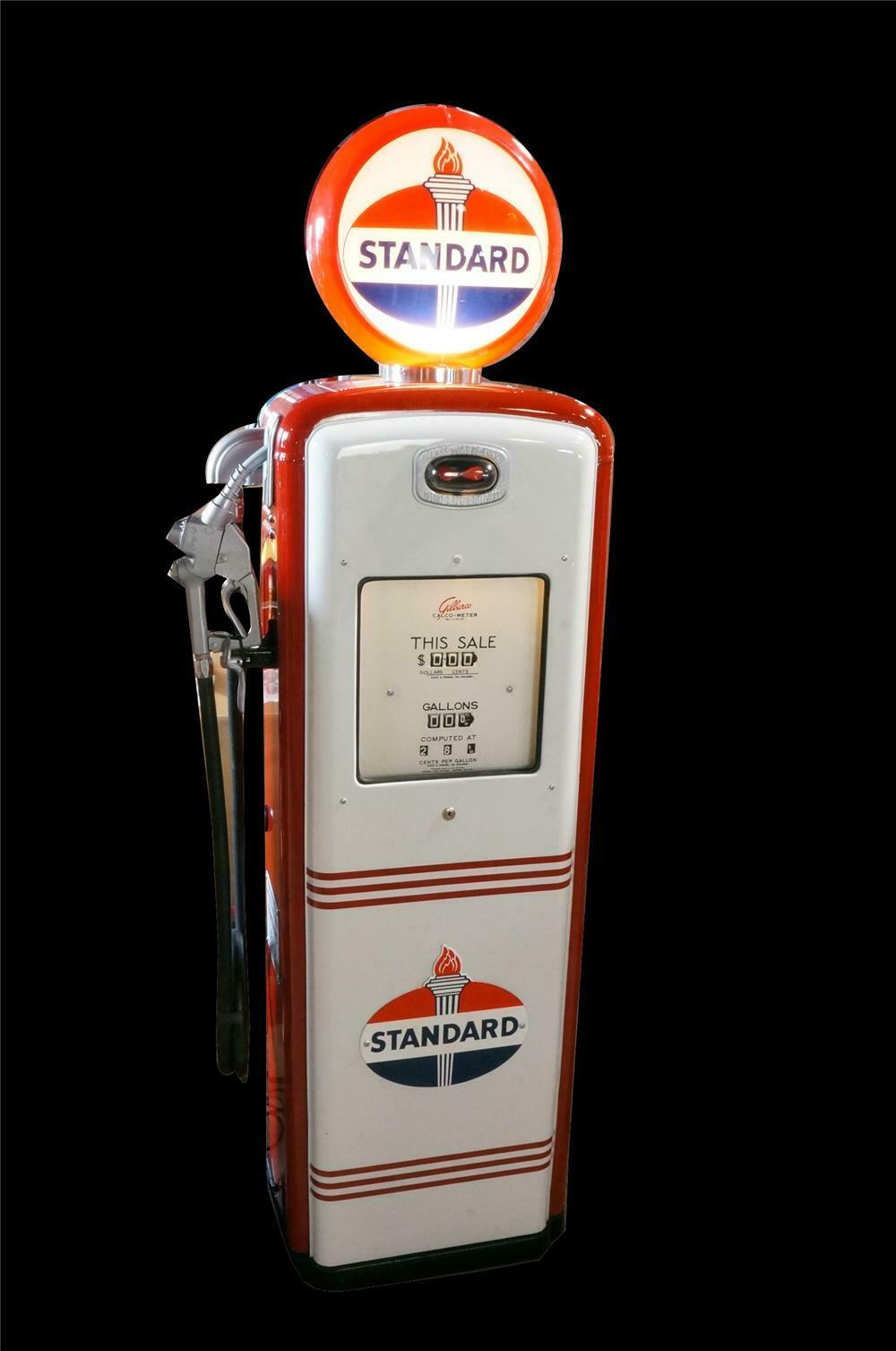 Online Car Auctions >> Late 1940's Standard Oil Gilbarco model #96 restored service Online Car Auctions >> Late 1940's Standard Oil Gilbarco model #96 restored service