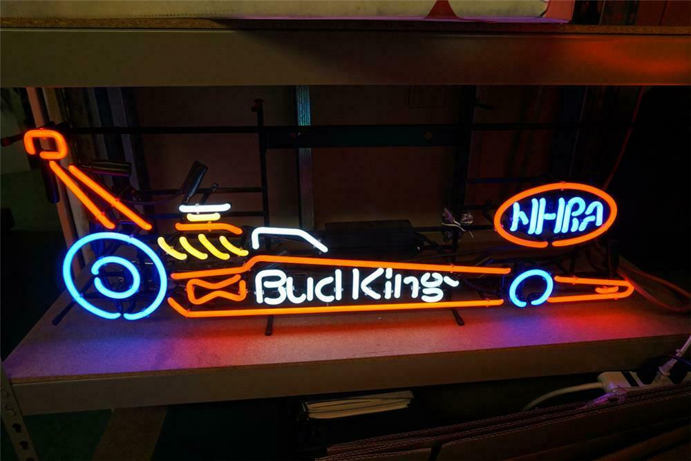 New NHRA RACING BUDWEISER Beer Lamp Light Neon Sign 14" 
