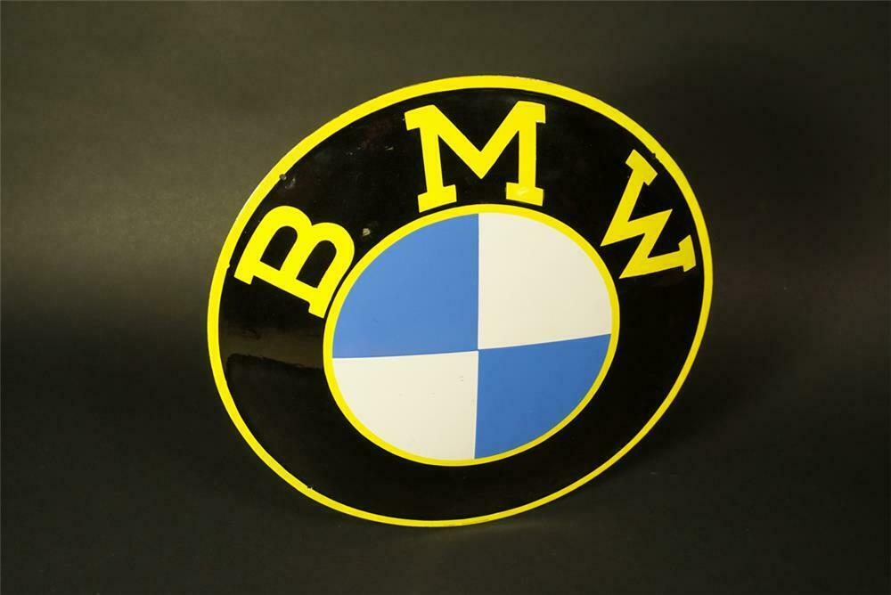 Exceptional 1950s Bmw Single Sided Porcelain Dealership Sign