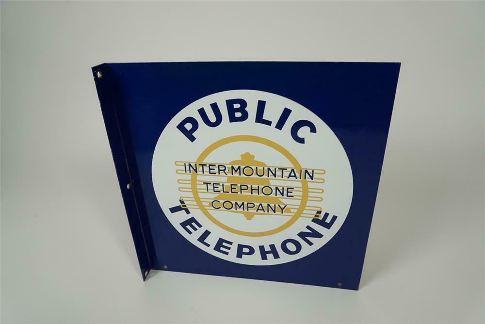 Very Unusual 1940s Inter Mountain Telephone Company Double Si