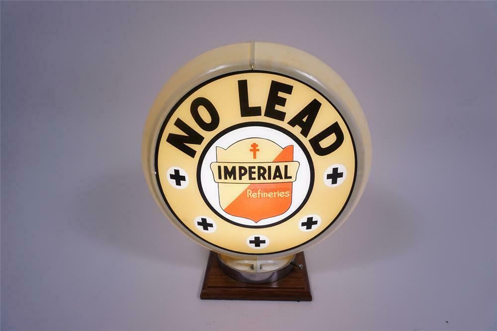 Very clean Imperial Refineries Gasoline No Lead gas pump glob