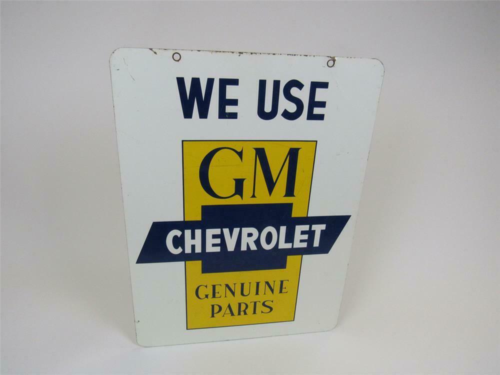 Bowtie Dealer GM Chevy Chevrolet Genuine Parts Tin Metal Sign Trucks 