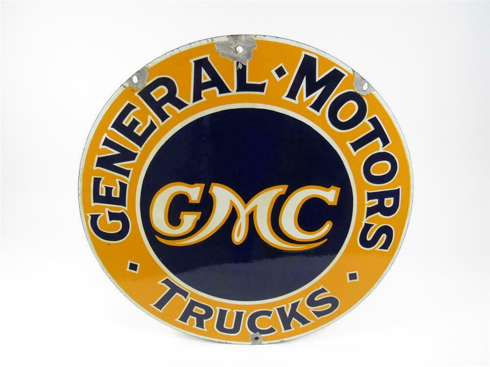 1930s-general-motors-gmc-trucks-double-sided-porcelain-dealer