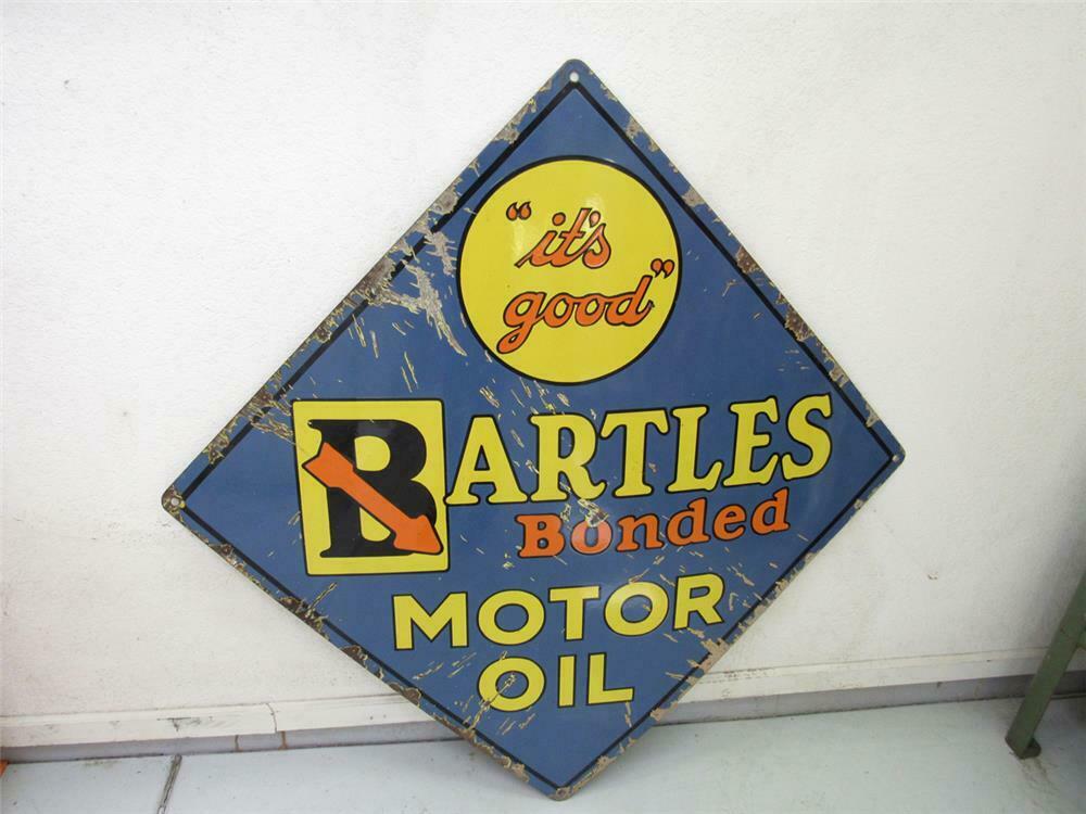 Scarce 1930s Bartles Bonded Motor Oil 'It's Good' single-side