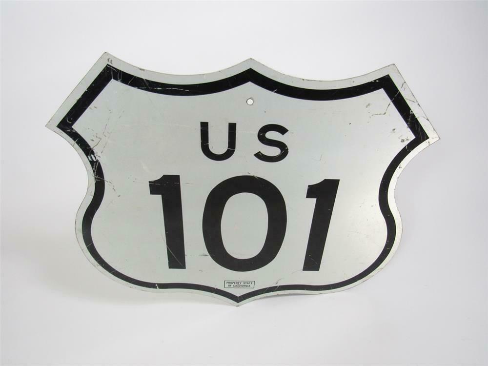 Choice US 101 metal die-cut shield-shaped highway sign from California ...