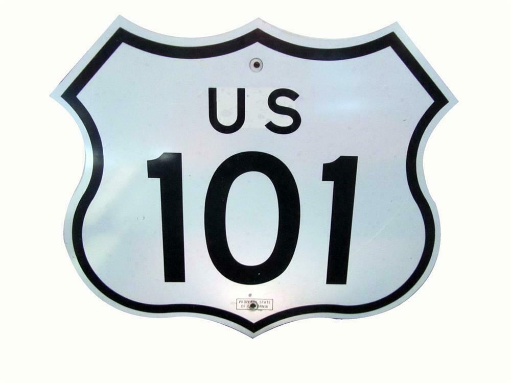Choice California US 101 die-cut metal highway road sign.