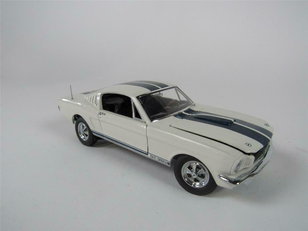 SHE1 voiture 1/43 FORD LEGEND SERIES Shelby Mustang GT350 1965 White/Blue 