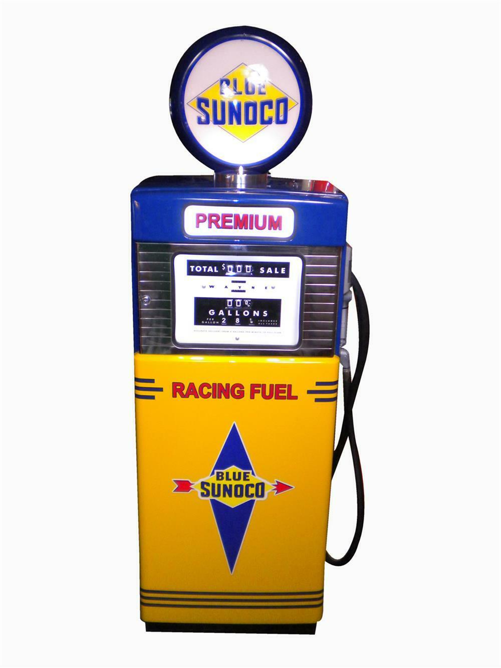 Killer late 1950s-early '60s restored Blue Sunoco Racing Fuel