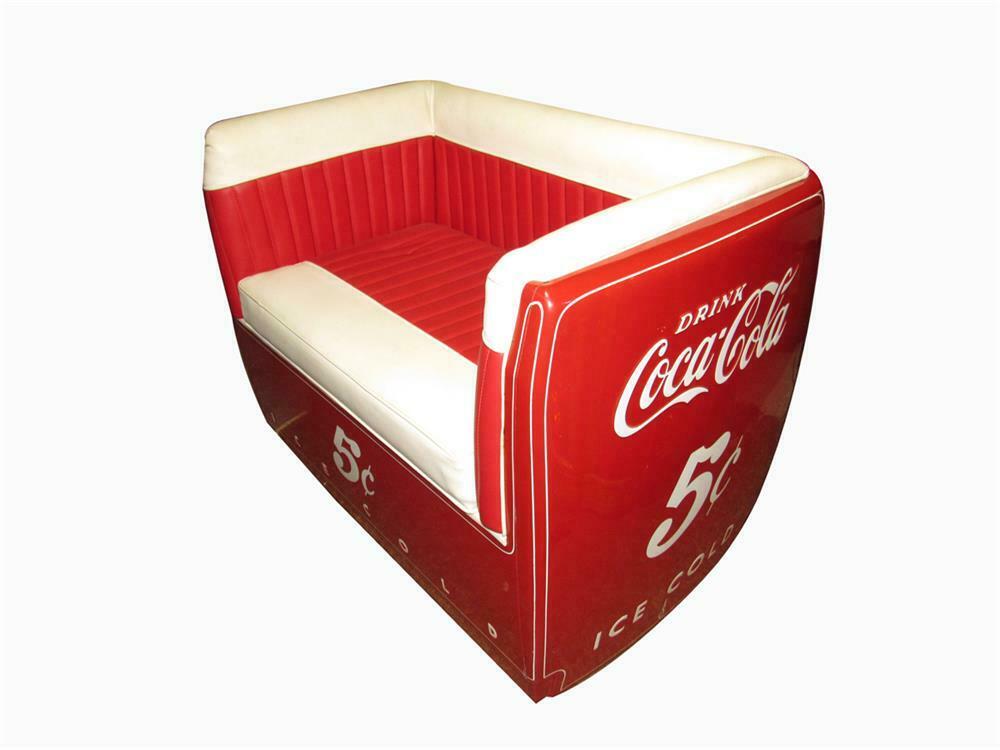 Very Cool Couch Made From An Original 1940s 50s Coca Cola Coo