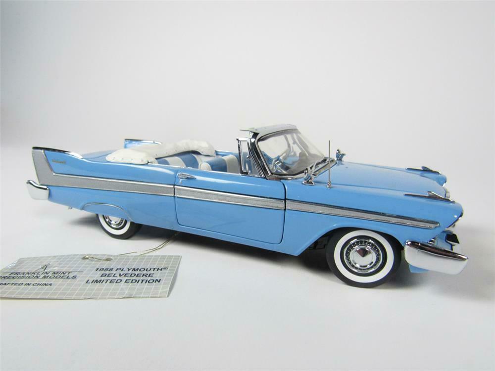 AUTO WORLD ~ '58 Plymouth Belvedere ~ New In Clam Pack ~ Fits Aurora AW 